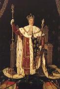 Jean Auguste Dominique Ingres Charles X in his Coronation Robes (mk04) oil on canvas